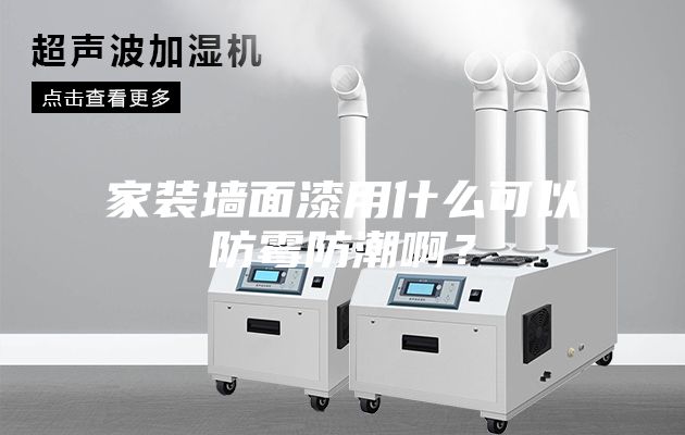 家裝墻面漆用什么可以防霉防潮??？